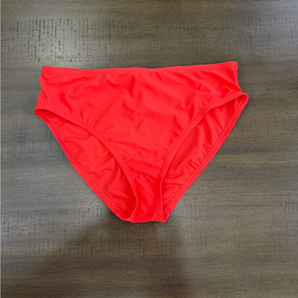 Ellen Tracy Bold Orange Bikini Bottom 10